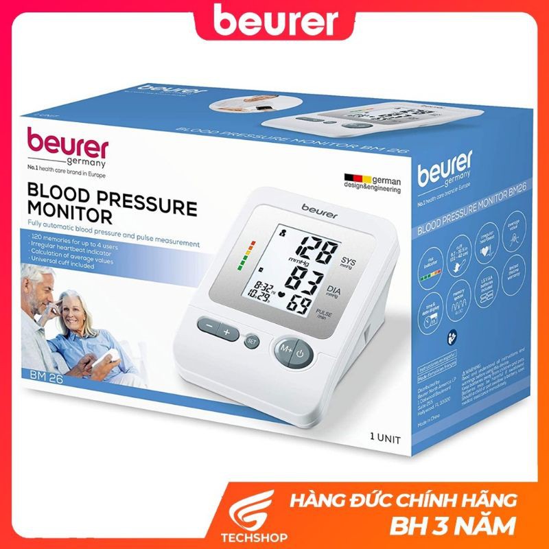 [Nhập khẩu  Đức ] Máy Đo Huyết Áp Beurer BM26 - Bán Chạy Số 1 Amazon t