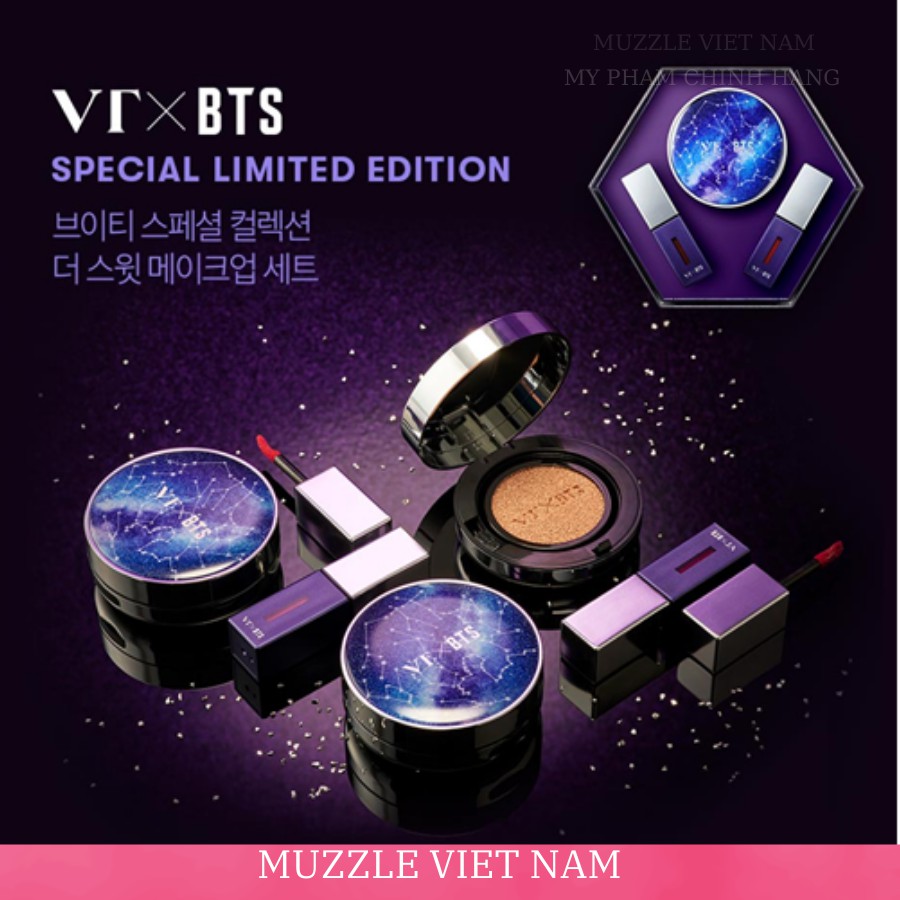 [SALE LỚN + Tặng Mặt Nạ Harana Trị Giá 25k] Set Mỹ Phẩm BTS Chính Hãng Mua 1 Được 3 [1 Cushion + 2 son] | BigBuy360 - bigbuy360.vn