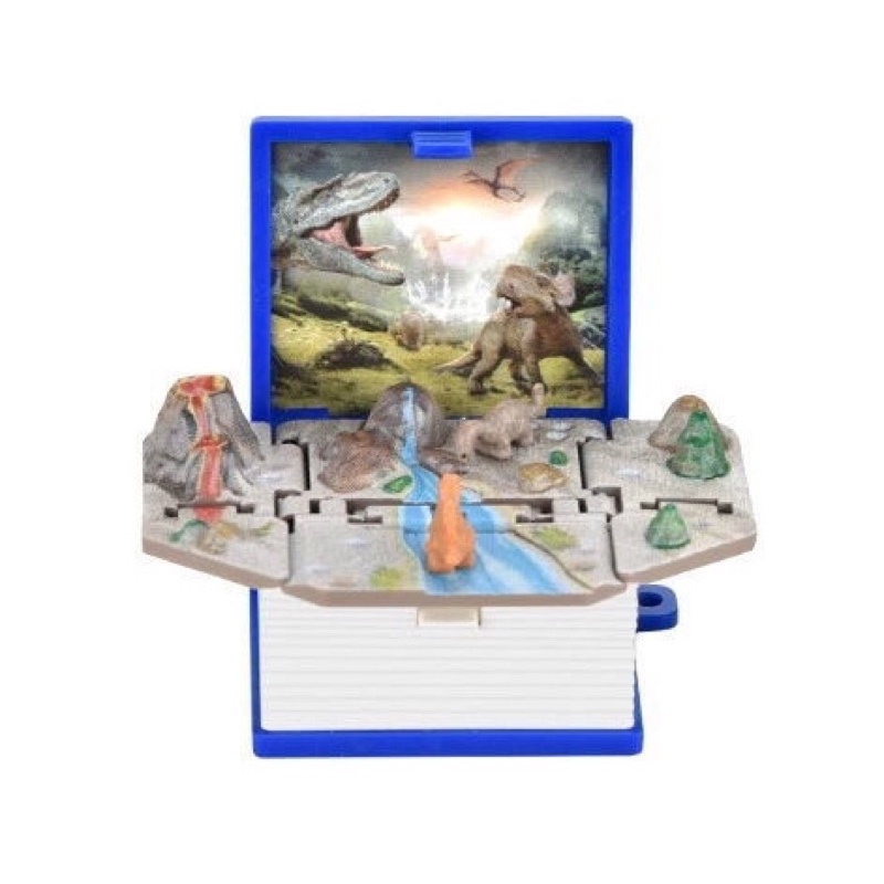 Móc khoá quyển sách mở ra không gian vũ trụ , kỉ nguyên khủng long - Quà lưu niệm dễ thương