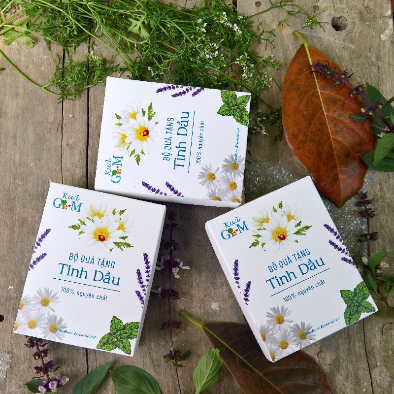 Bộ set quà tặng tinh dầu sả chanh 3 món hấp dẫn