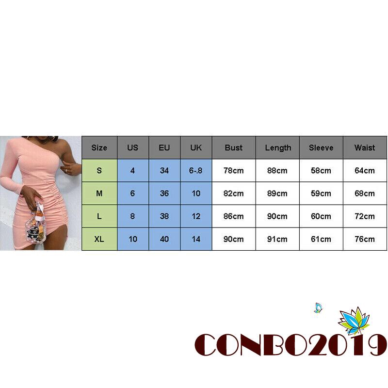 Đầm lệch vai tay dài phối bèo màu hồng gợi cảm cho nữ