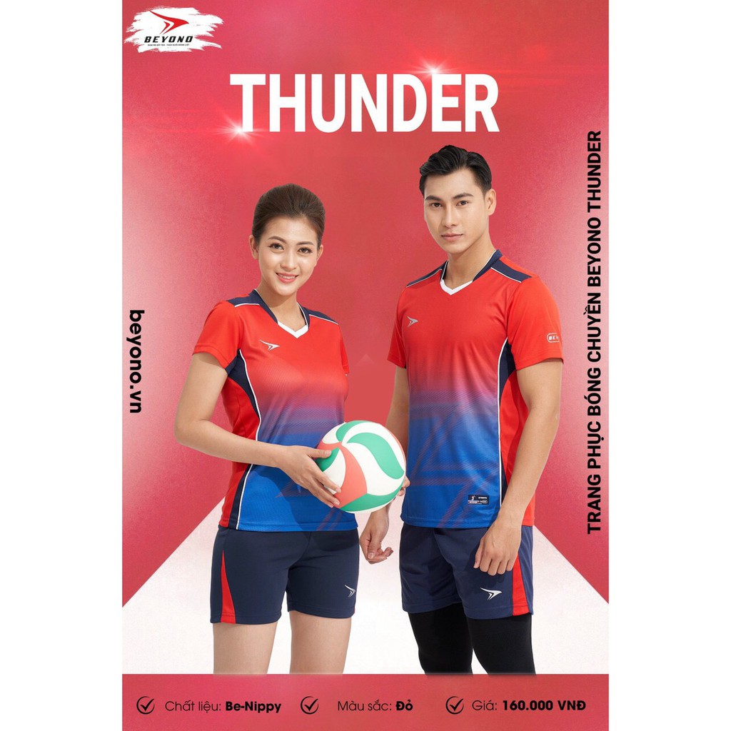 ÁO BÓNG CHUYỀN NAM NỮ BEYONO THUNDER MỚI 2021