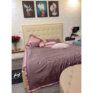 Bộ chăn ga gối lụa dứa 7 món