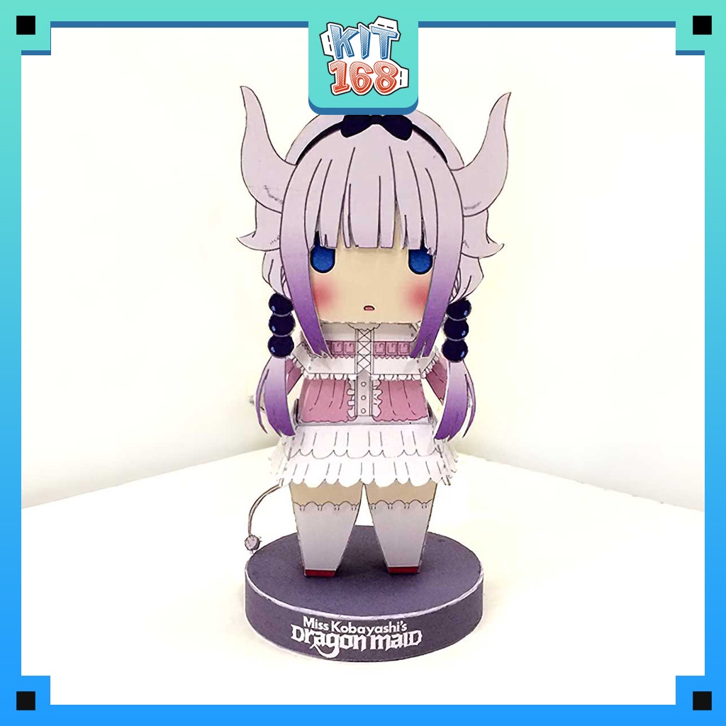 Mô hình giấy Anime Chibi Kanna Kamui - Cô hầu gái của tôi là Rồng (Dragon Maid)