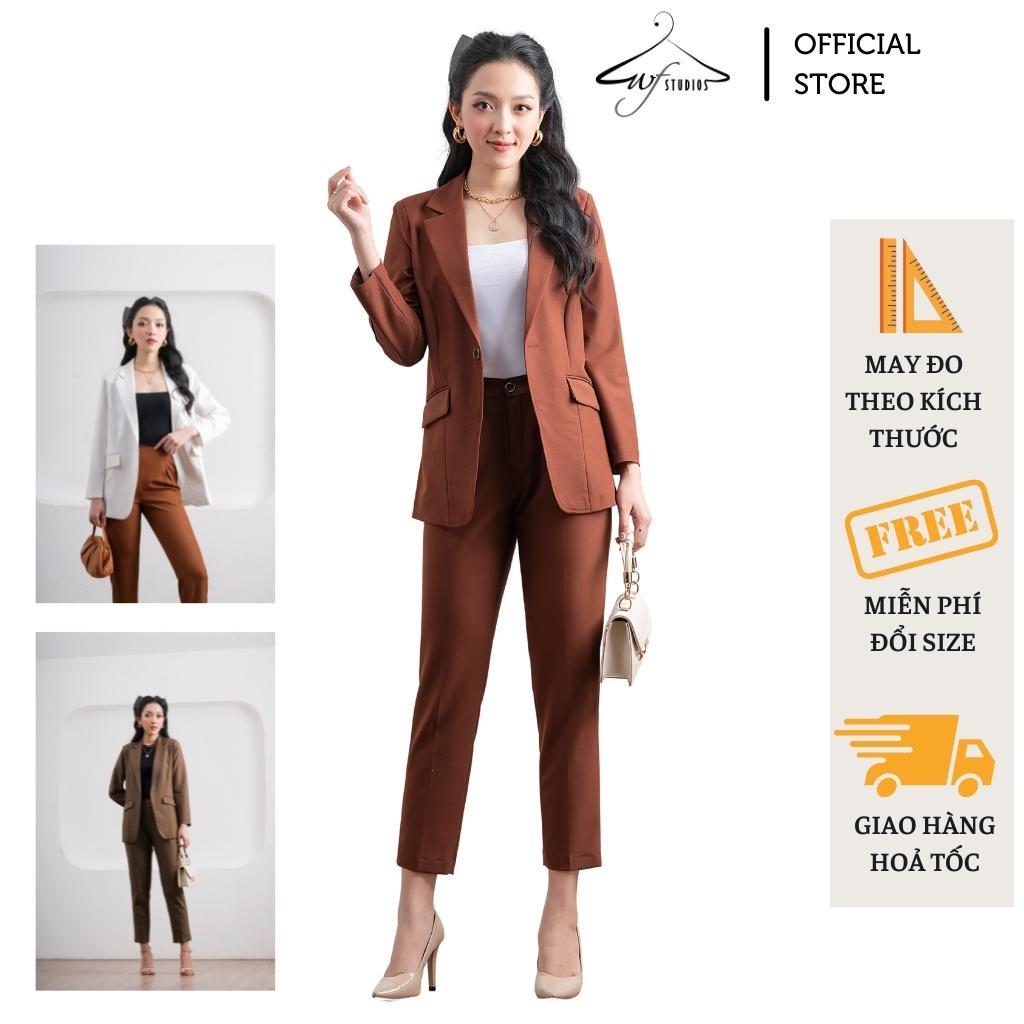 Áo khoác blazer, áo vest nữ kiểu Hàn Quốc tay dài, chất vải đẹp, nhiều màu Blz02 - Thời trang công sở WFstudios