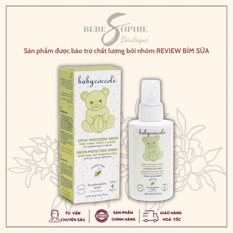Chính hãng - Combo Xịt muỗi và Bút chấm muỗi Babycoccole an toàn dùng từ sơ sinh