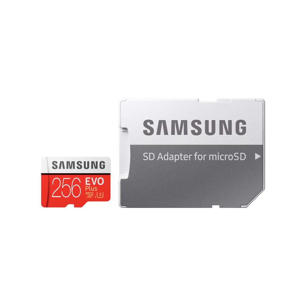 Thẻ nhớ MicroSDXC Samsung EVO Plus 256GB U3 4K - W90MB-R100MB With Adapter