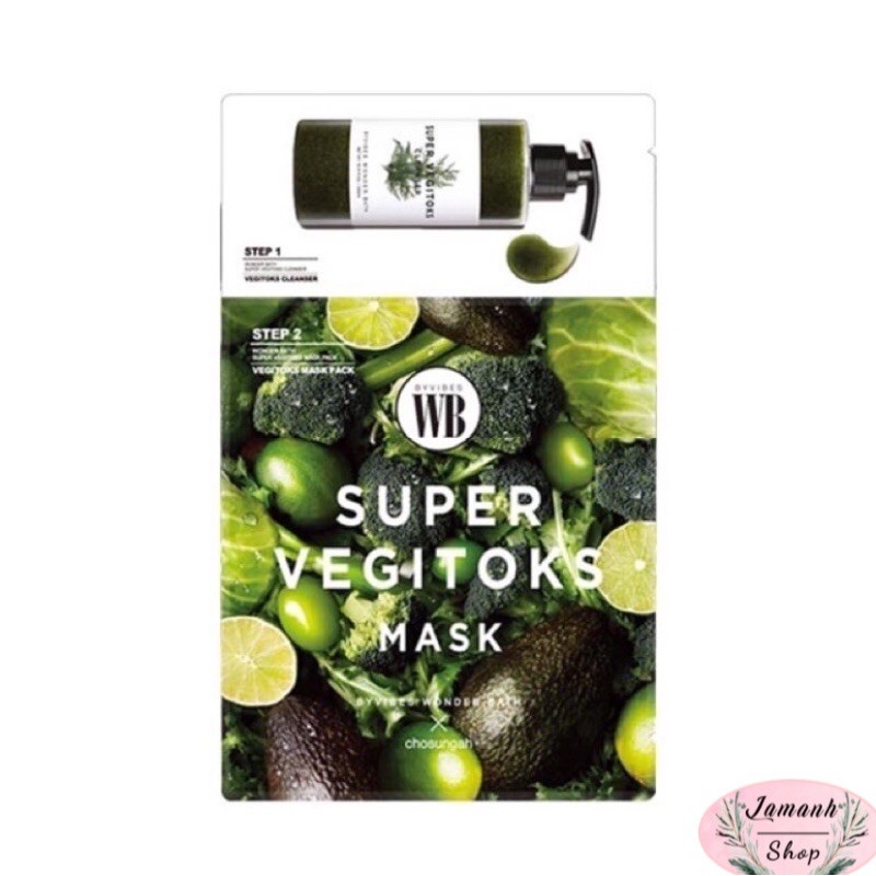( FREESHIP ) Mặt Nạ Rau Củ Thải Độc Super Vegitoks Mask
