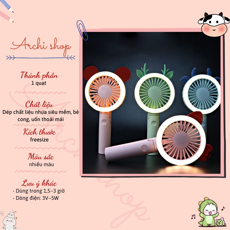 Quạt tích điện cầm tay để bàn Style | BigBuy360 - bigbuy360.vn