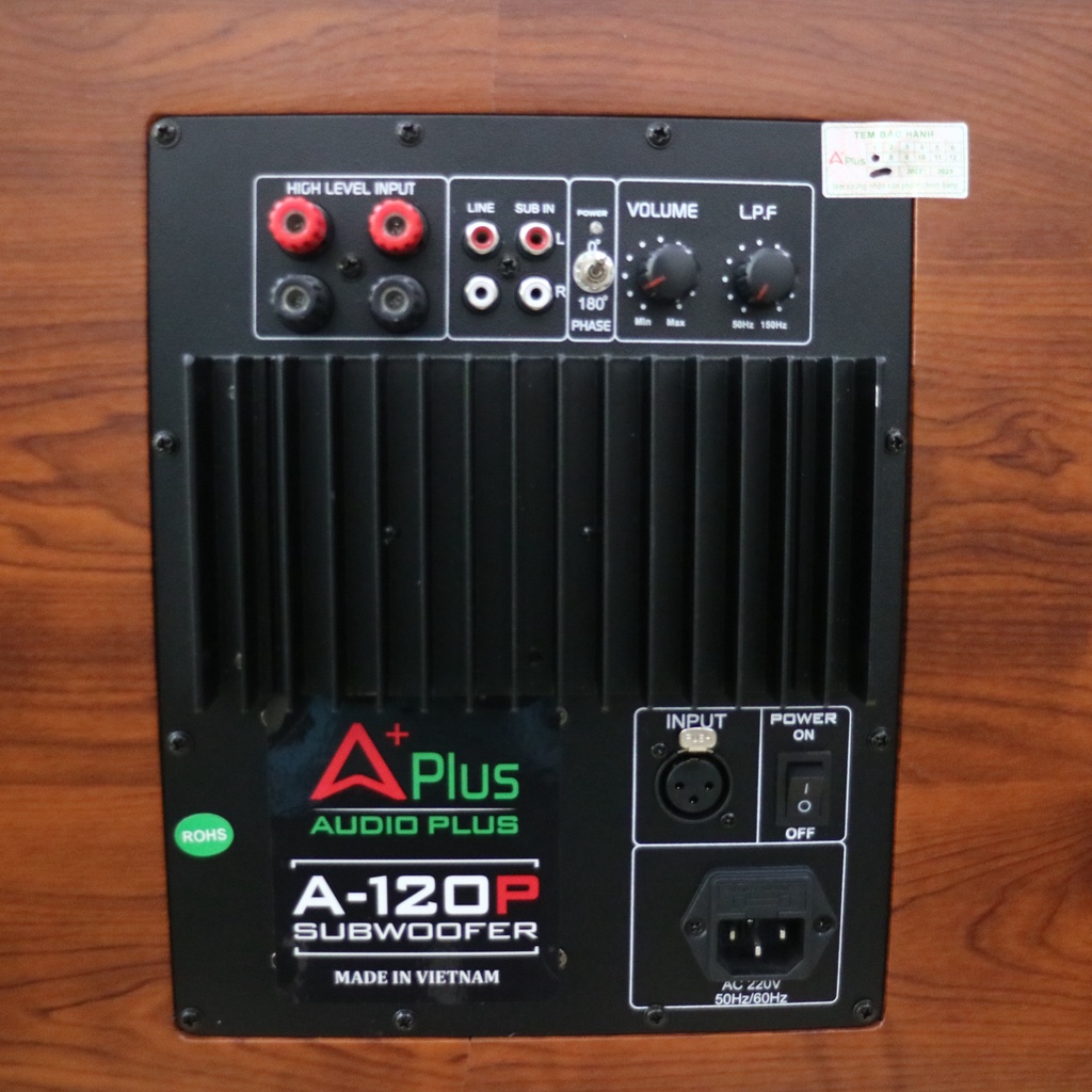 Sub điện bass 30cm, loa trầm Aplus A120P siêu rẻ dùng cho gia đình đánh cực hay, dễ dàng phối ghép