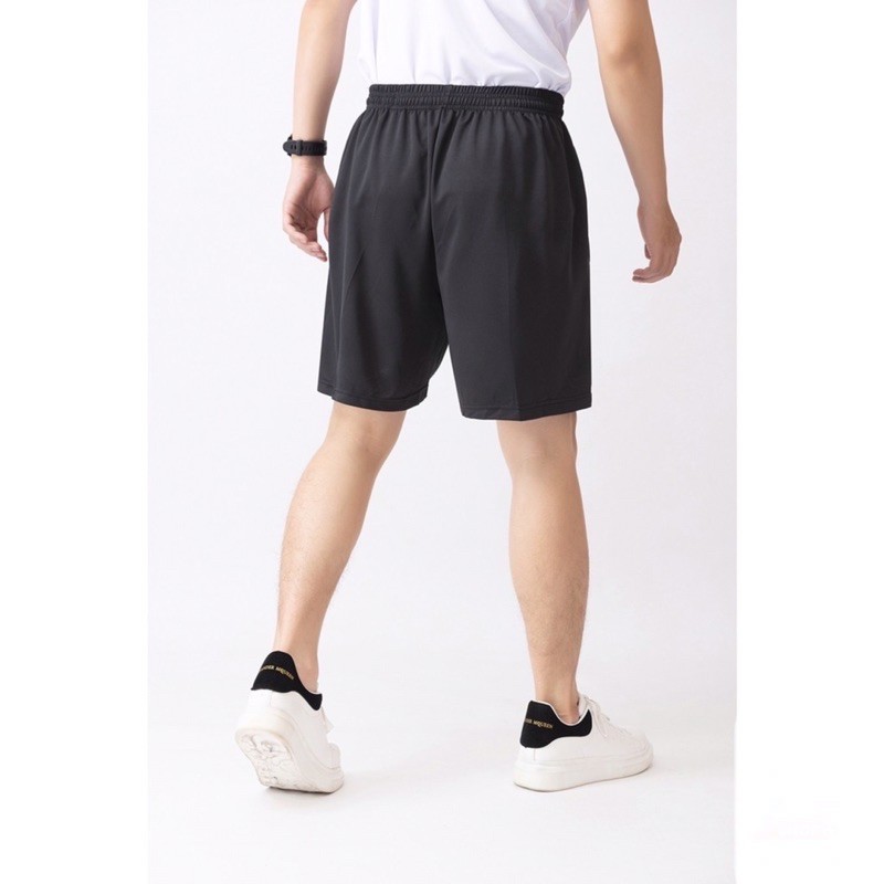 Quần đùi nam thể thao TH STORE - quần đùi nam mặc nhà QĐTRON màu đen