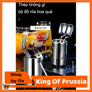 Bộ nĩa trái cây inox FRUIT FORK SUIT SUS304 (3 nĩa + 3 muỗng) - King Of Prussia