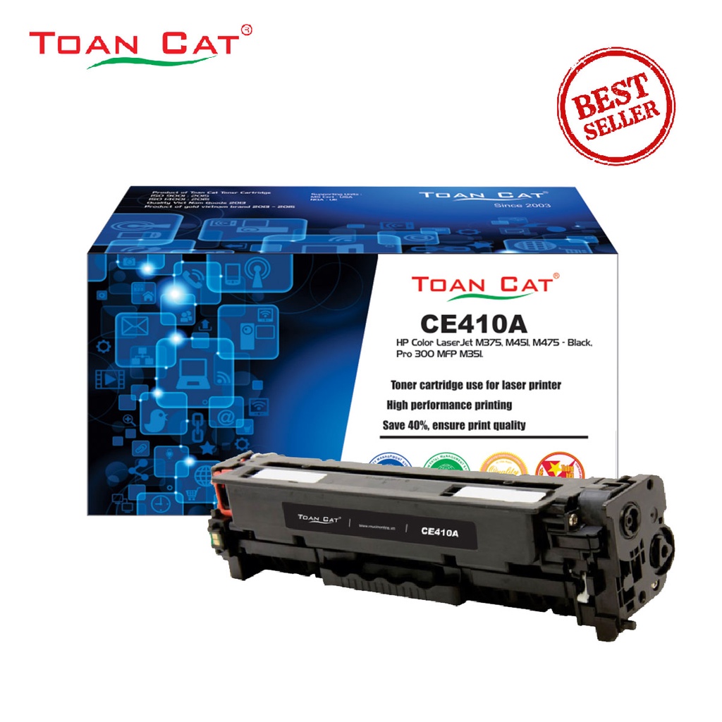 Hộp mực in Toàn Cát CE410A - CE411A - CE412A -CE413A dùng cho máy in HP Color LaserJet M375, M451, M