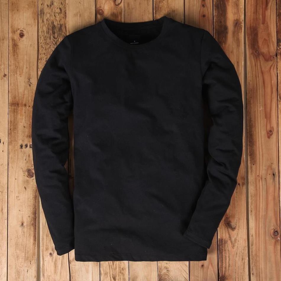 Áo thun dài tay cổ tròn nam màu đen chất thun cotton đẹp dáng ôm nhẹ phù hợp cho nam - King Man Store | BigBuy360 - bigbuy360.vn
