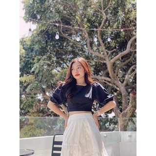 Áo buộc nơ eo