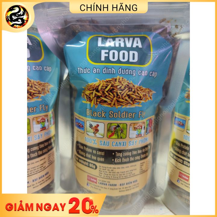 Thức Ăn Sâu Canxi Sấy Khô 100gr Cho Cá Cảnh Thức Ăn Cá Rồng, Thức Ăn Cho Cá Koi, Thức Ăn Cá La Hán, Thức Ăn Cá Ba Đuôi