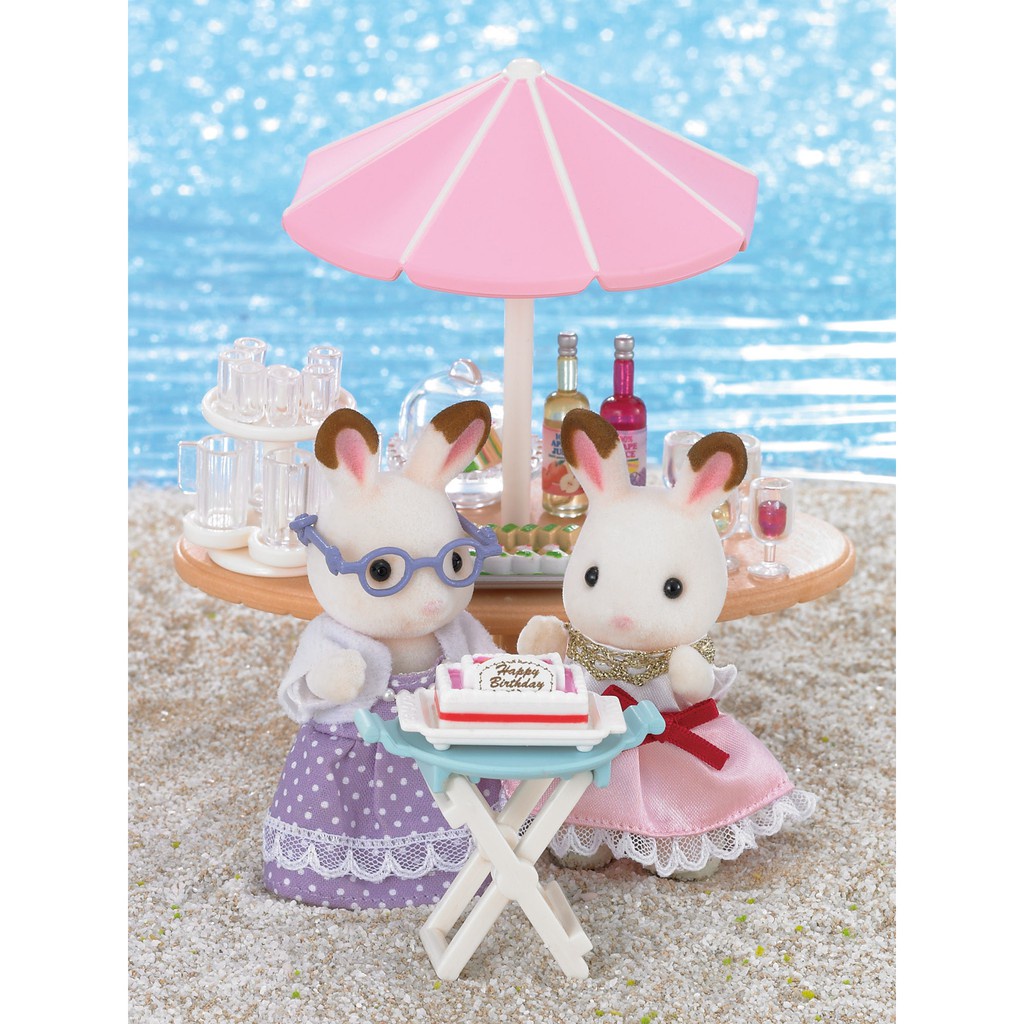 Đồ Chơi Sylvanian Families Bữa Tiệc Sinh Nhật Trên Biển Seaside Birthday Party