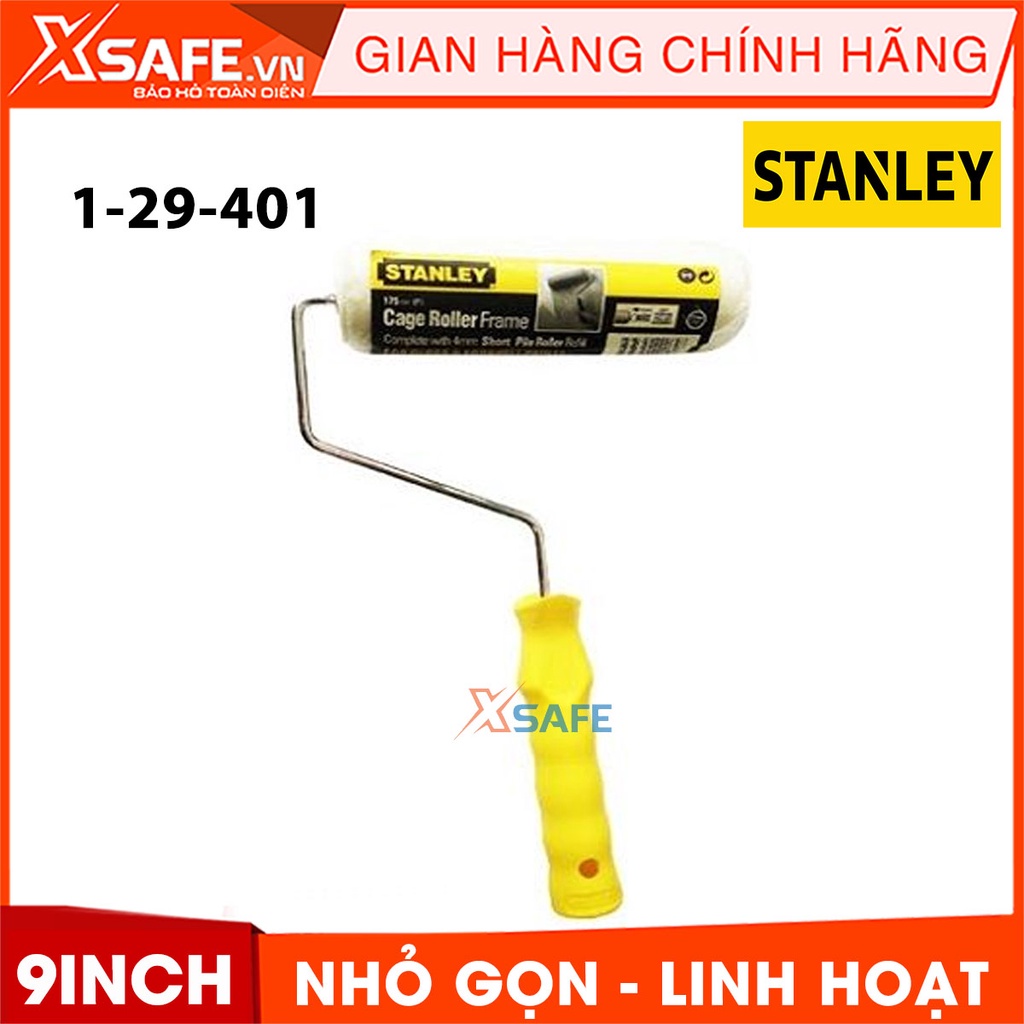 Lăn sơn STANLEY 1-29-401 9 inch Con lăn sơn nước Stanley nhỏ gọn, linh hoạt, bông lăn vải bông mềm, thấm hút sơn tốt