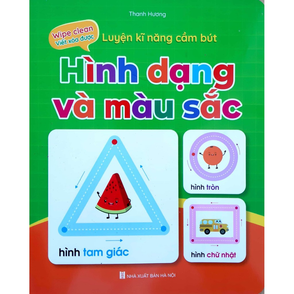 Sách Bộ vở viết xóa được - Wipe Clean: Luyện viết không sợ sai ( Bộ 5 Cuốn) - Tặng kèm 2 bút