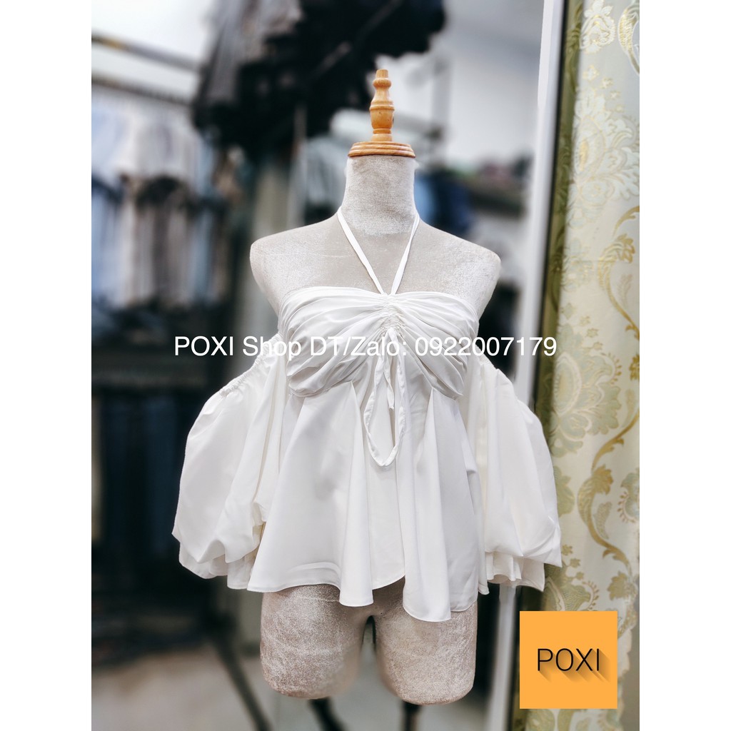 [ẢNH THẬT] Áo Li Ngực Rớt Vai Dáng Baby Doll (TRẮNG) | BigBuy360 - bigbuy360.vn