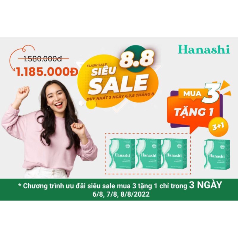 Combo MUA 3 TẶNG 1 sản phẩm mới kích thước phân tử thủy phân siêu nhỏ collagen Vĩnh Hoàn