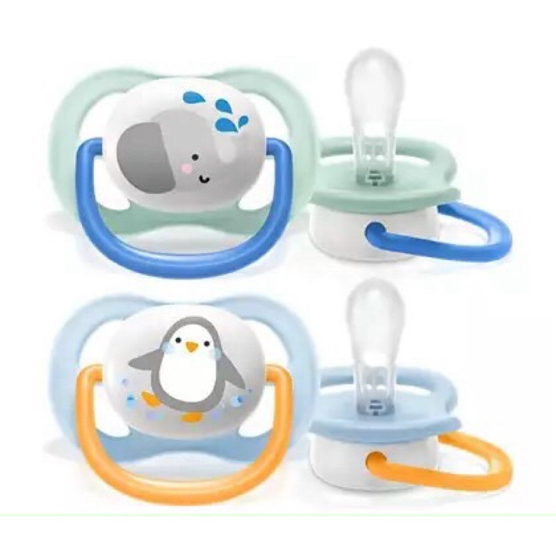 [Nguyên hộp] Ty giả Avent Ultra Air Silicone cho bé từ 0-6 và 6-18 tháng tuổi