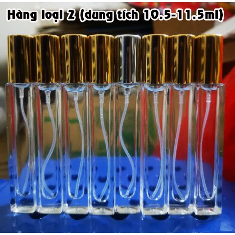 Lọ chiết nước hoa trụ vuông dài 10ml