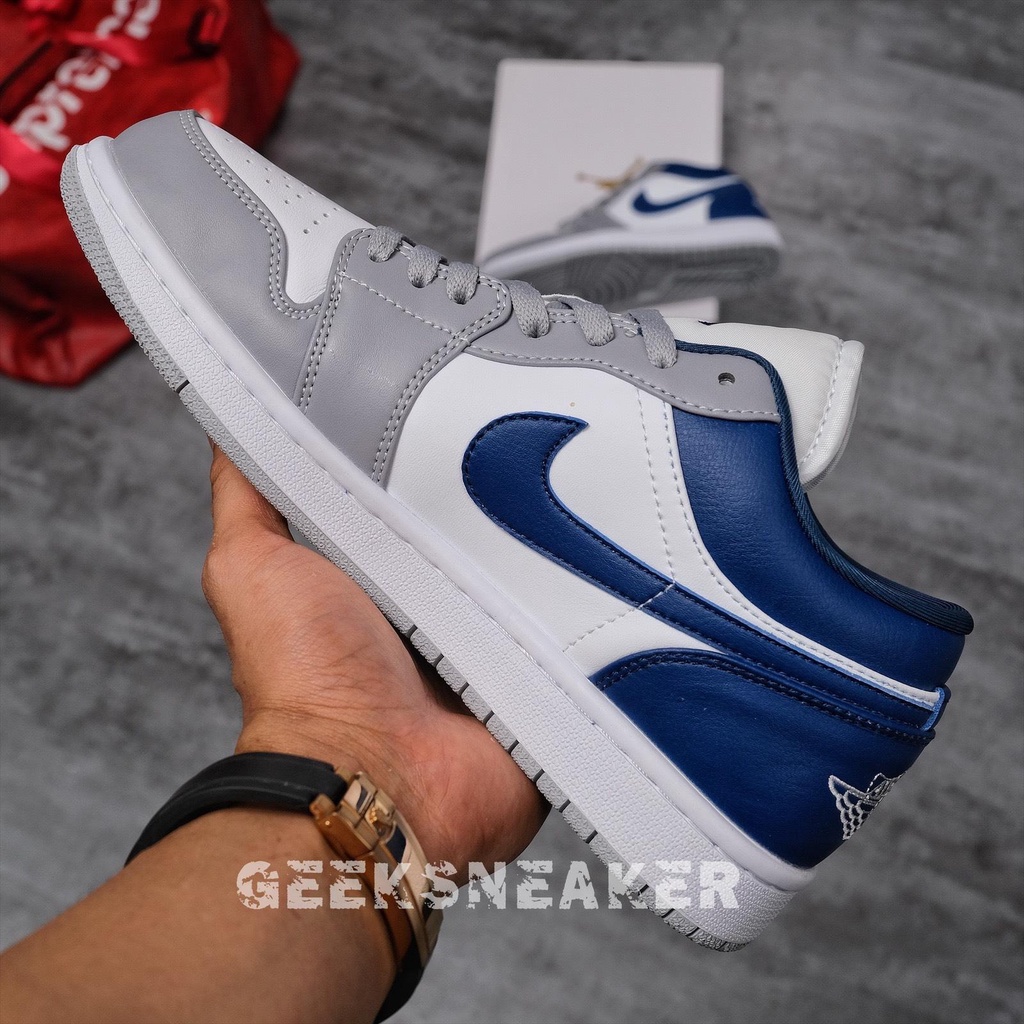 [GeekSneaker] Giày Sneaker Cổ thấp - Jordan 1 Low Stealth French Blue (W)