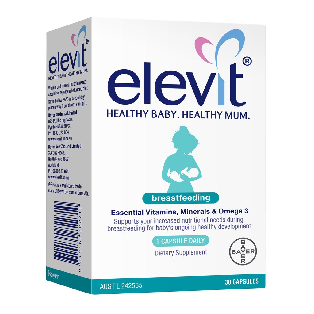 Elevit Sau Sinh Elevit Breast Feeding Hộp 60 Viên