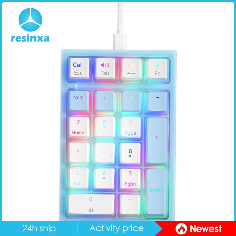 Bàn Phím Số Cơ 21 Phím Có Đèn LED RGB Cho Laptop