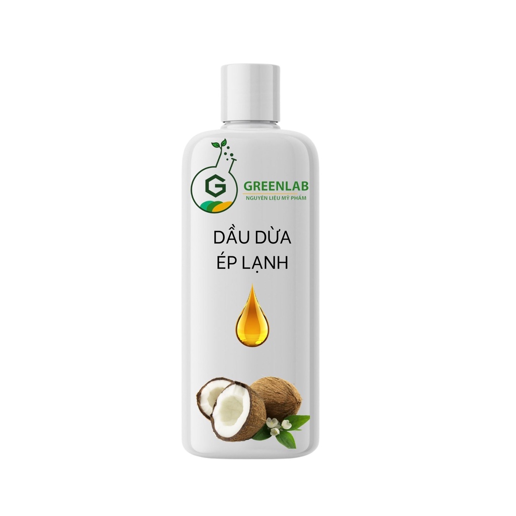 Dầu dừa ép lạnh organic (Coconut oil) - 500ml / 1L - Dầu nền thiên nhiên