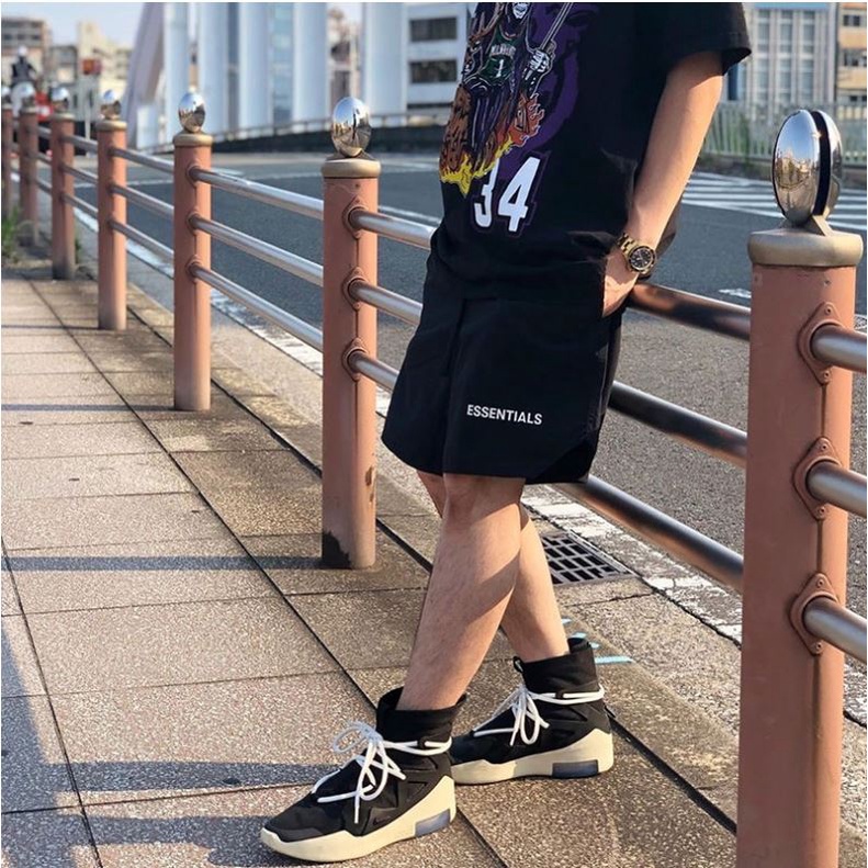 Quần Short Nam Nữ ESENTIAL GOD Form Unisex Chất Nỉ Mềm Mại