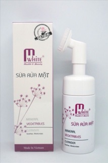 Sữa rửa mặt đầu bàn chải Mwhite