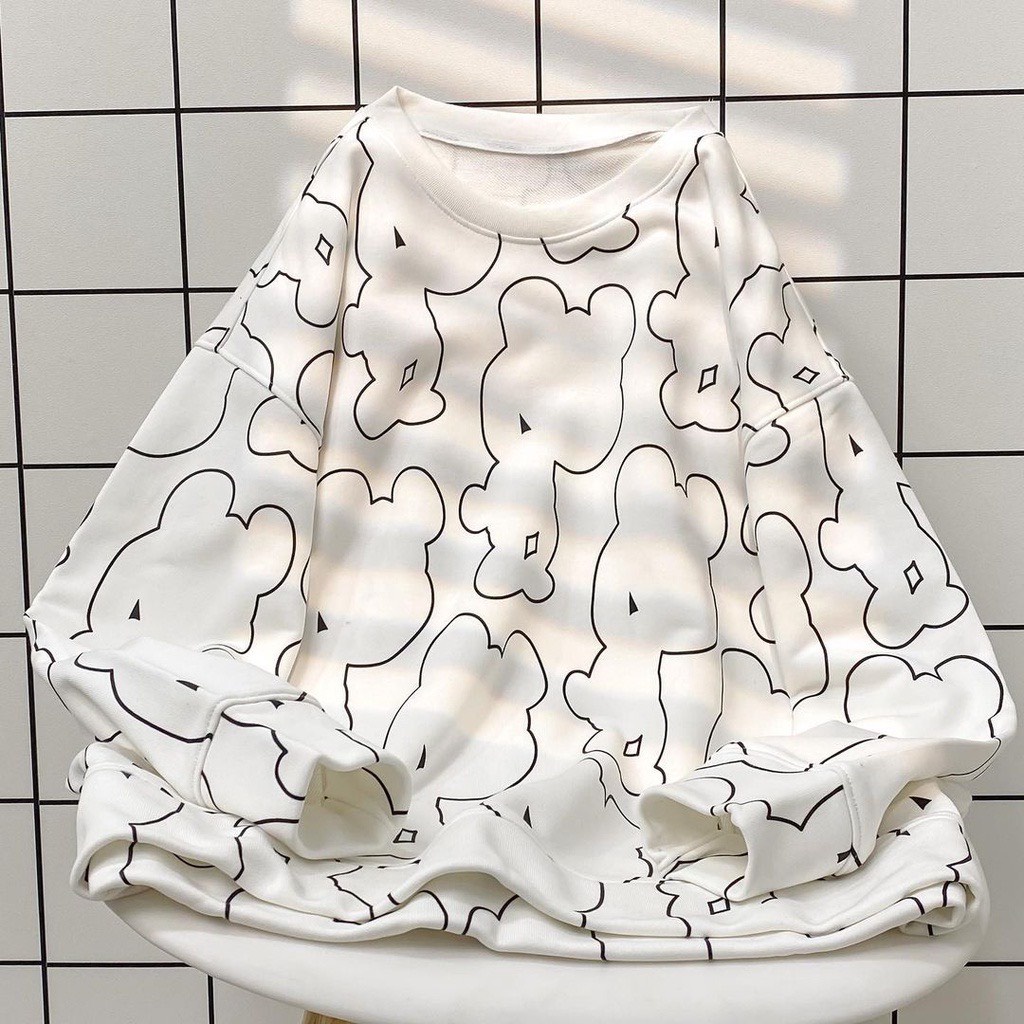 Áo Sweater Bear form rộng phù hợp cả nam và nữ