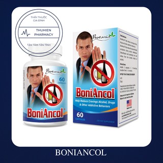 Boniancol Nhập khẩu chính hãng - Không còn cảm giác thèm rượu (HỘP 60 viên)