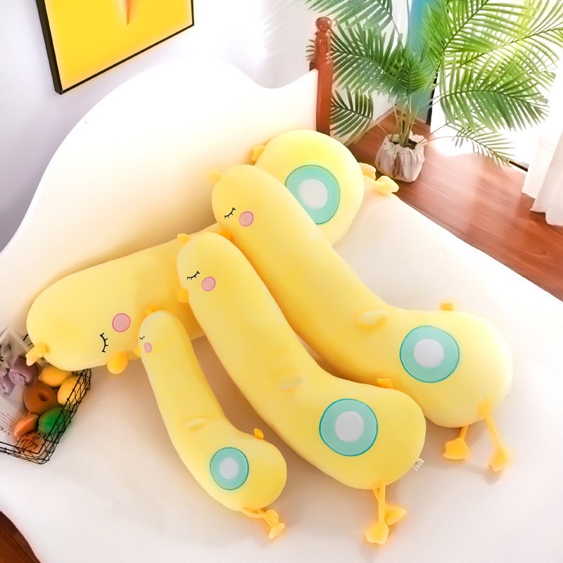 Thú Gấu Nhồi Bông Gối ôm gà vàng size 50cm chất liệu vải co giãn 4 chiều Hàn Quốc siêu kute dễ thương