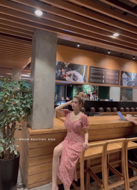 Đầm hoa 🌷Đầm suông hoa xẻ tà 🌷FREESHIP 🌷Nhập MADEBY20 giảm 20k đơn trên 300k | BigBuy360 - bigbuy360.vn