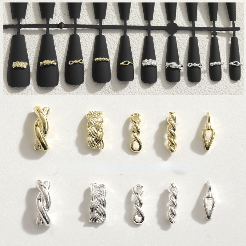 Phụ Kiện Trang Trí Móng Tay Bằng Hợp Kim Thiết Kế Mới Cao Cấp Thời Trang