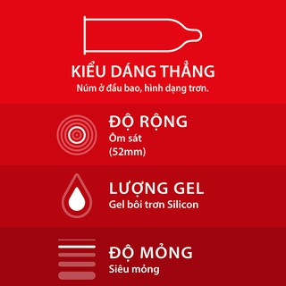 Bao cao su Durex Fetherlite 3 c