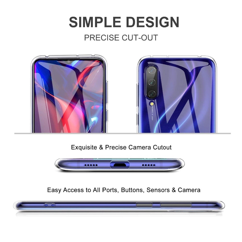 Xiaomi MiA3 Mi9T Silicone TPU Case Clear Case for Xiaomi Mi 9T 9 SE 8 Pro 6 A3 A2 Lite Case