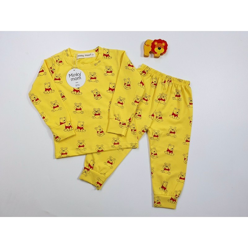 Bộ dài tay Minky Mom 100% cotton mềm mịn cho bé trai, bé gái từ 5-19kg [ HÀNG LOẠI 1 ]