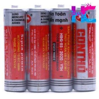 Vỉ 4 viên pin tiểu aa và aaa con thỏ