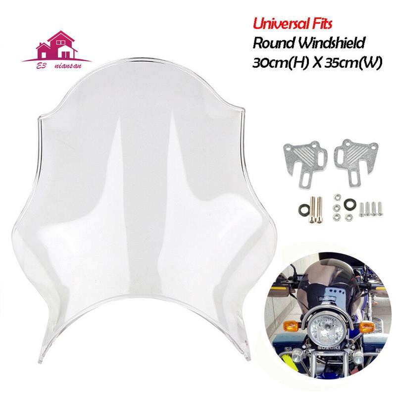 Kính Chắn Gió Hình Tròn Màu Trắng Cho Honda Hornet Cb400 Cb600 Cb750 Cb900 Cb919 Cb250