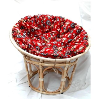 {Hàng Loại 1} Ghế Papasan I Thư Giãn I Ghế Bà Bầu   Bằng Mây Tự Nhiên  Ghế Thư Giãn Kích Thước 1 m Kèm Nệm Siêu Xinh Xắn