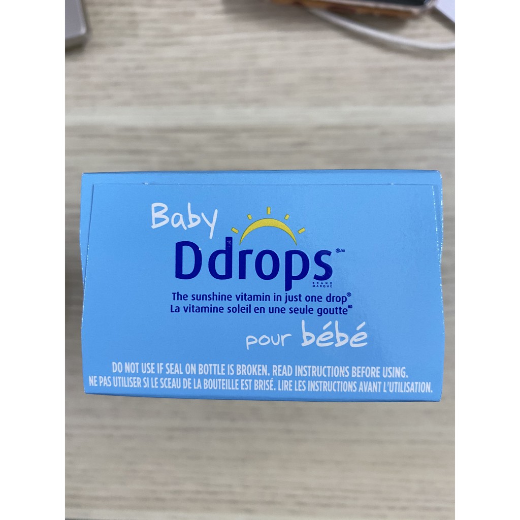 Vitamin D3 Drops 400iu 90 Giọt, Baby Ddrops Chính Hãng Mỹ