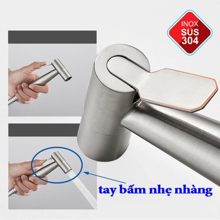 VÒI XỊT VỆ SINH INOX 304 SIÊU MẠNH - FULL VIDEO vòi xịt vệ sinh inox 304 cao cấp bền với mọi môi trường