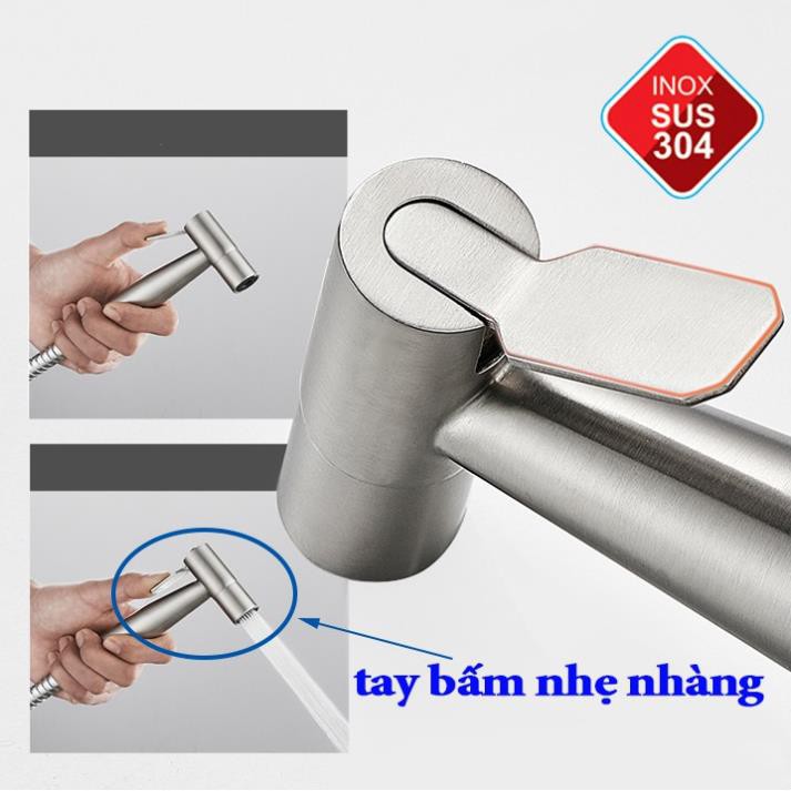 (RẺ VÔ ĐỊCH) VÒI XỊT VỆ SINH INOX 304 SIÊU MẠNH - FULL VIDEO vòi xịt vệ sinh inox 304 cao cấp bền với mọi môi trường