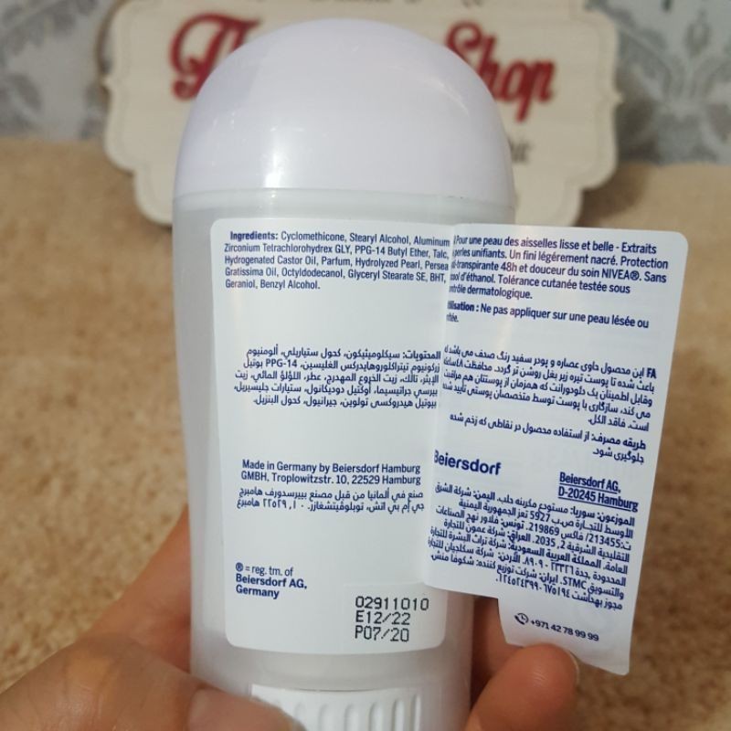 Sáp lăn nách - Lăn khư mùi NIVEA nữ Đức 40ml [HÀNG CHÍNH HÃNG]