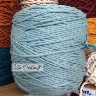 Dây 1 xoắn cotton màu thắt macrame