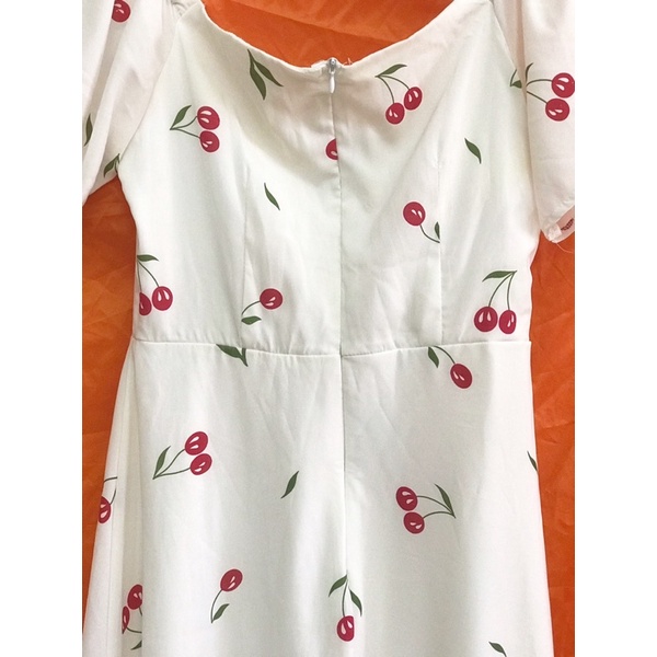 ĐỒ SI đầm cherry xoè có lót